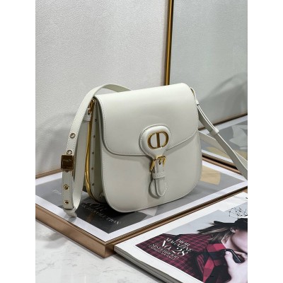 Dior Bobby Frame Bag In White Box Calfskin TDBS2797