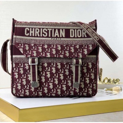 Dior Bordeaux Oblique Diorcamp Messenger Bag TDBS25100