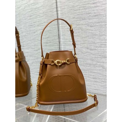 Dior C'est Medium Bag in Brown Saddle Calfskin TDBS25405