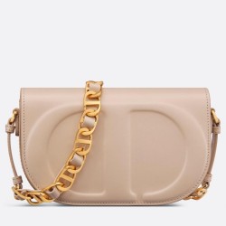 Dior CD Signature Chain Bag in Beige Calfskin TDBS25042