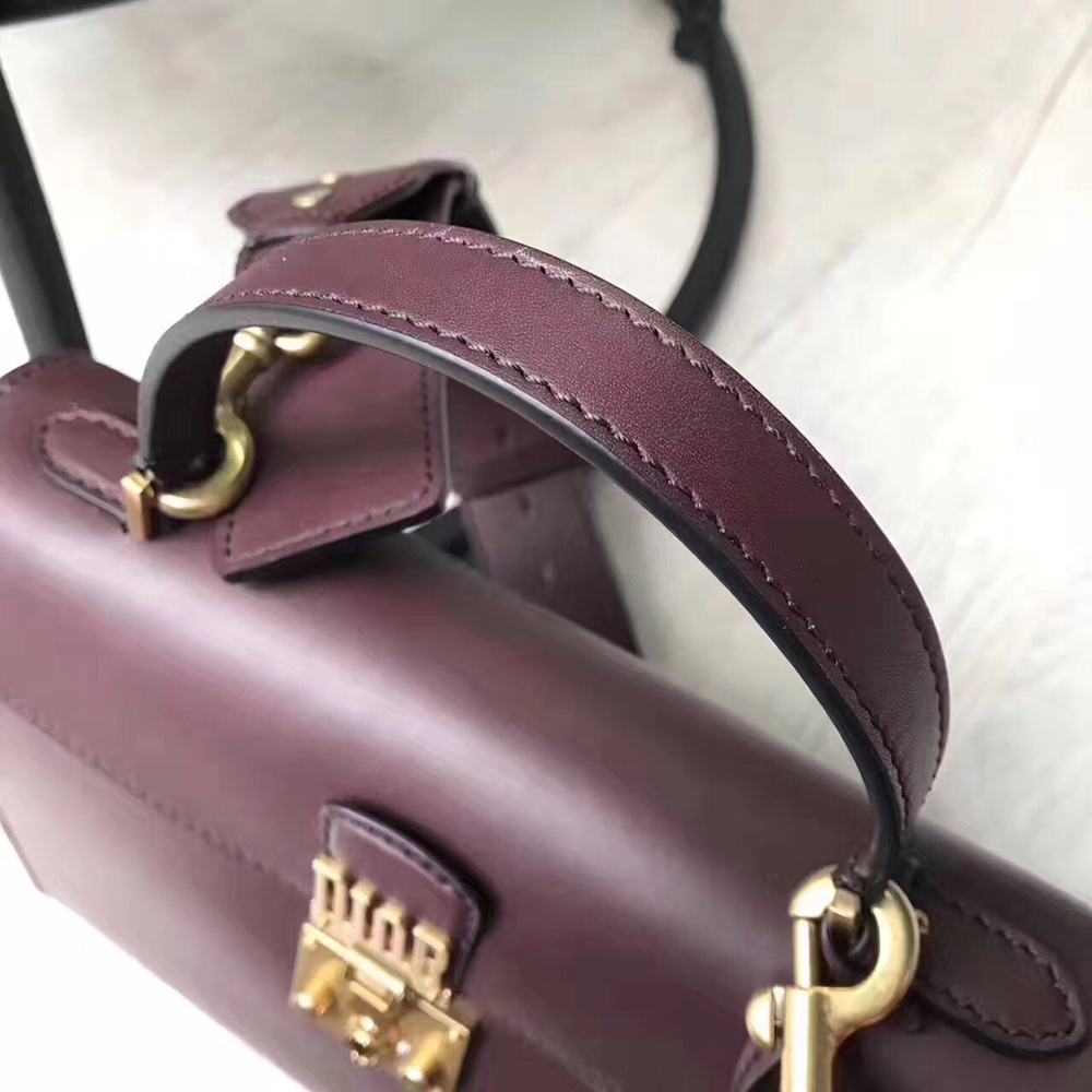 Dior DiorAddict Tote Bag In Bordeaux Calfskin TDBS25079