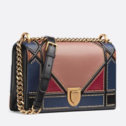 Dior Diorama Bag In Multi-coloured Patchwork TDBS25090