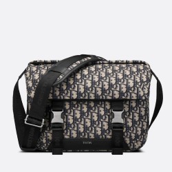 Dior Explorer Messenger Bag In Black Dior Oblique Jacquard TDBS25365