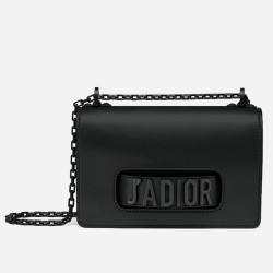 Dior J'Adior Flap Bag In Black Ultra Matte Calfskin TDBS25061