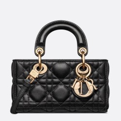 Dior Lady D-Joy Micro Bag In Black Cannage Lambskin TDBS25346