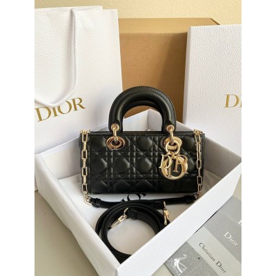 Dior Lady D-Joy Small Bag In Black Cannage Lambskin TDBS25349