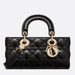 Dior Lady D-Joy Small Bag In Black Cannage Lambskin TDBS25349