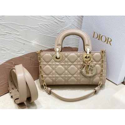 Dior Lady D-Joy Small Bag In Hazelnut Cannage Lambskin TDBS25352