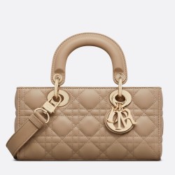 Dior Lady D-Joy Small Bag In Hazelnut Cannage Lambskin TDBS25352