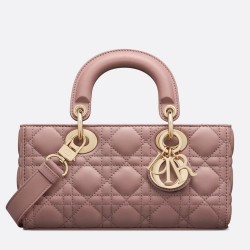 Dior Lady D-Joy Small Bag In Peony Pink Cannage Lambskin TDBS25353