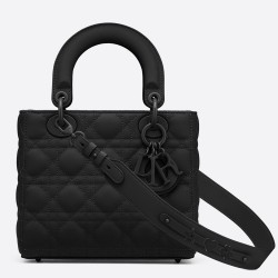 Dior Lady Dior My ABCDior Bag In Black Ultramatte Calfskin TDBS25206