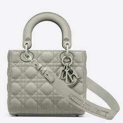 Dior Lady Dior My ABCDior Bag In Gray Ultramatte Calfskin TDBS25210