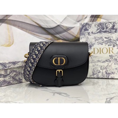 Dior Large Bobby Bag In Black Calfskin TDBS2800