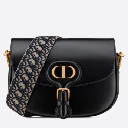 Dior Large Bobby Bag In Black Calfskin TDBS2800