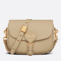 Dior Medium Bobby Bag In Beige Grained Calfskin TDBS2804