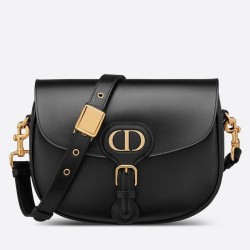 Dior Medium Bobby Bag In Black Calfskin TDBS2805