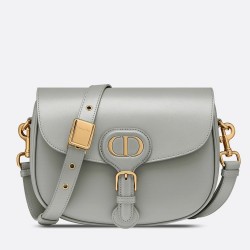 Dior Medium Bobby Bag In Grey Calfskin TDBS2811