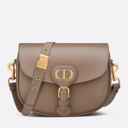 Dior Medium Bobby Bag In Warm Taupe Calfskin TDBS2813