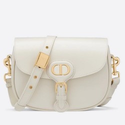 Dior Medium Bobby Bag In White Calfskin TDBS2815