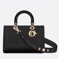 Dior Medium Lady D-Sire My ABCDior Bag in Black Bull Leather TDBS25267