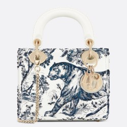 Dior Mini Lady Dior Bag With Toile De Jouy Printed TDBS25299