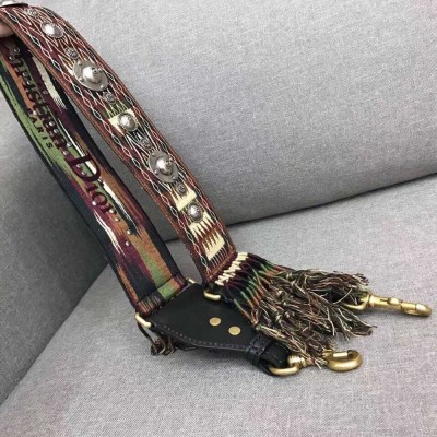 Dior Multi-coloured Canvas Fringed Shoulder Strap TDBS25506