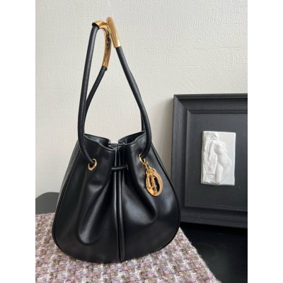 Dior Nolita Medium Bag in Black Calfskin TDBS25068