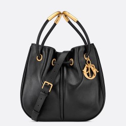 Dior Nolita Medium Bag in Black Calfskin TDBS25068