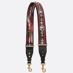 Dior Red Canvas Bohemian-inspired Strap TDBS25508