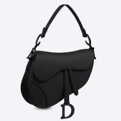 Dior Saddle Bag In Black Ultra Matte Leather TDBS25434