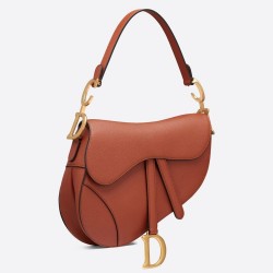 Dior Saddle Bag In Dark Tan Grained Calfskin TDBS25452