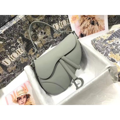 Dior Saddle Bag In Grey Ultramatte Calfskin TDBS25457