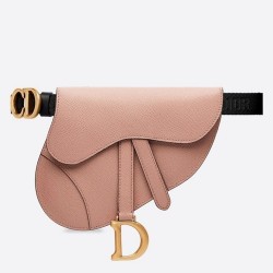 Dior Saddle Belt Bag In Powder Grained Calfskin TDBS2784