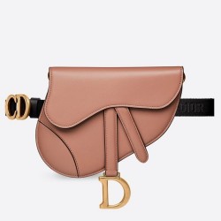 Dior Saddle Belt Bag In Powder Smooth Calfskin TDBS2785