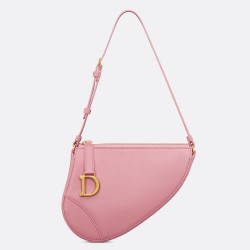 Dior Saddle Rodeo Pouch in Pink Goatskin TDBS25469