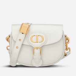 Dior Small Bobby Bag In White Calfskin TDBS2818