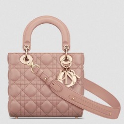 Dior Small Lady Dior My ABCDior Bag in Blush Lambskin TDBS25318