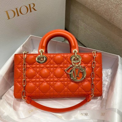 Dior Lady D-Joy Medium Bag In Black Cannage Lambskin