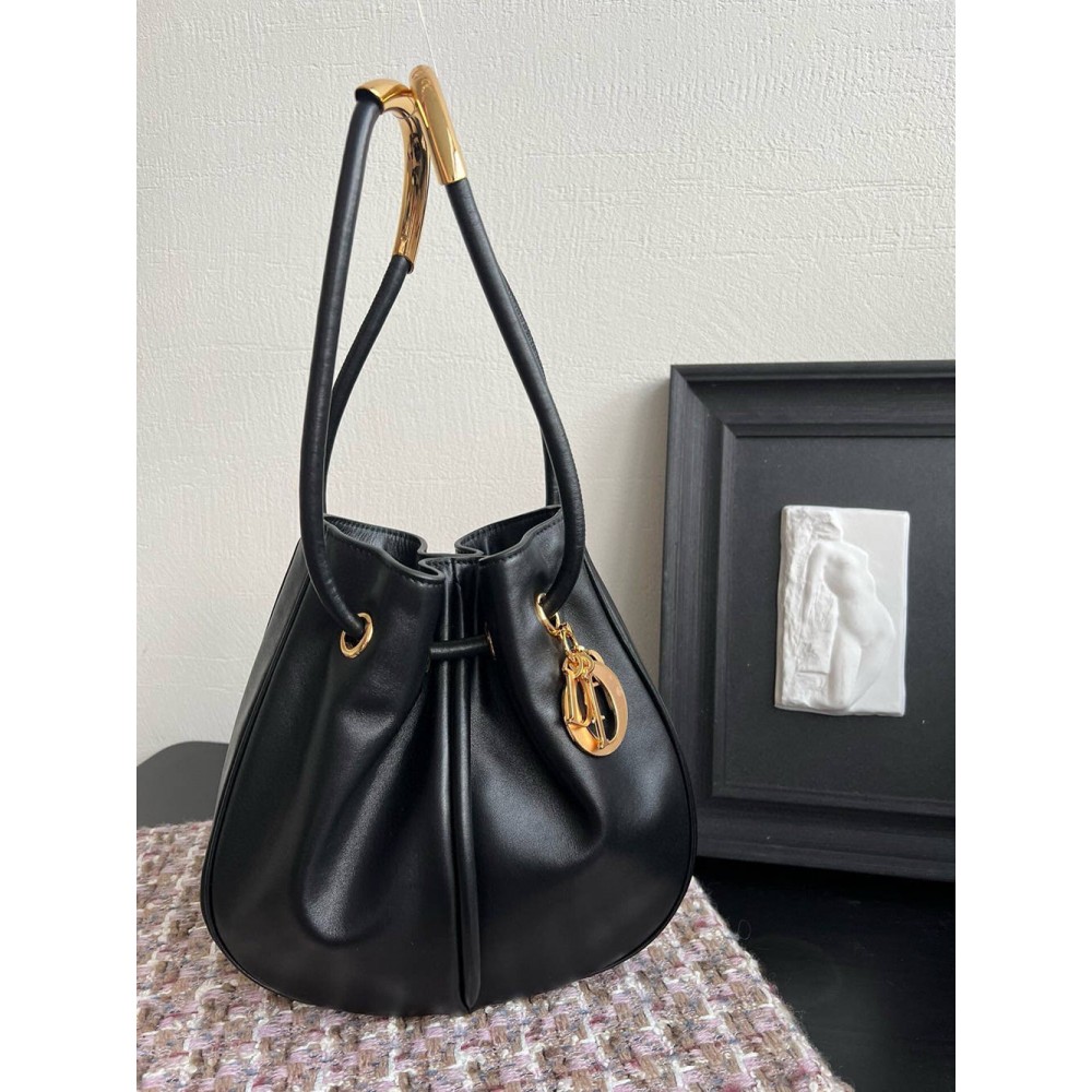 Dior Nolita Medium Bag in Black Calfskin