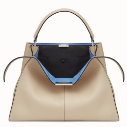 Fendi Beige Peekaboo X Lite Large Bag TDBS25796