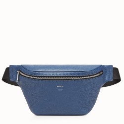 Fendi Belt Bag In Blue Romano Leather TDBS25649