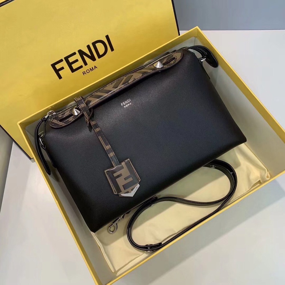 Fendi Black By The Way Medium Bag With FF Handles TDBS25659