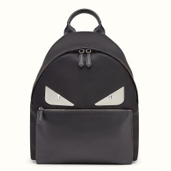 Fendi Black Large Bag Bugs Eye Inlays Backpack TDBS25583