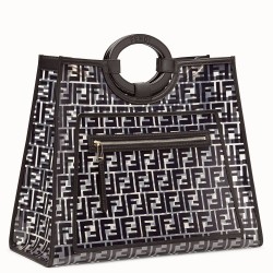 Fendi Black Large PU Runaway Shopper Bag TDBS25846