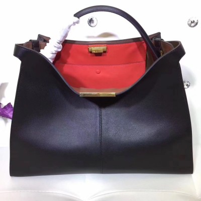 Fendi Black Peekaboo X Lite Large Bag TDBS25798