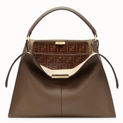 Fendi Brown Peekaboo X Lite Large Bag TDBS25801