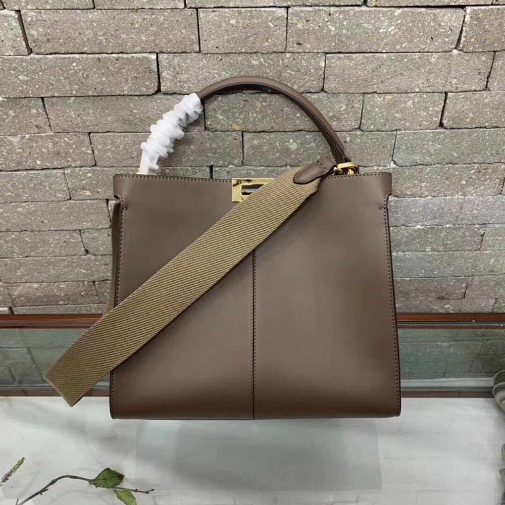 Fendi Brown Peekaboo X Lite Regular Bag TDBS25803