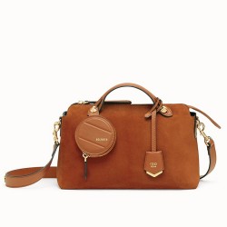 Fendi By The Way Medium Bag In Brown Suede TDBS25661