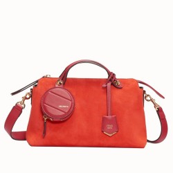 Fendi By The Way Medium Bag In Piment Suede TDBS25667