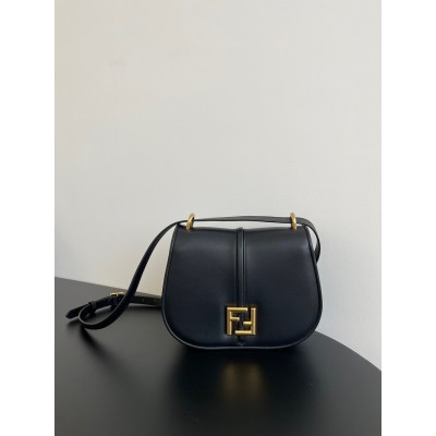 Fendi C'mon Medium Bag in Black Calfskin TDBS25671